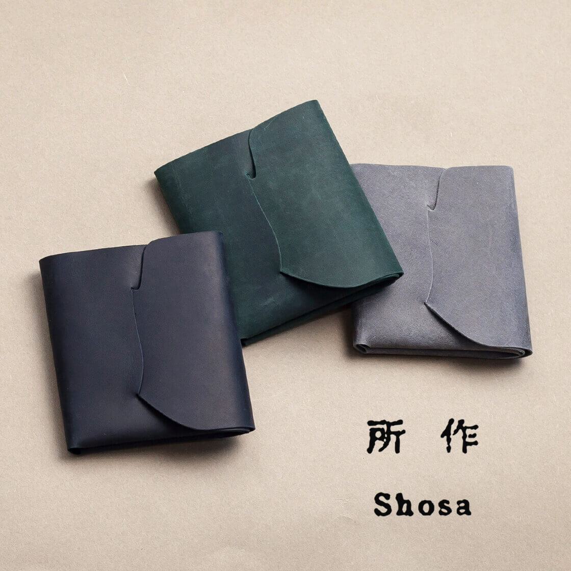 所作 shosa cp3.5 金と銀 三つ折り財布 コンパクトウォレット 本革 レザー 日本製 メンズ レディース
