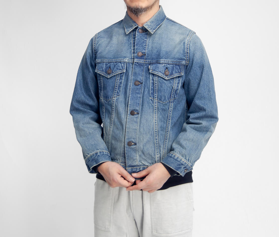 FOB FACTORY FOBファクトリー USEDウォッシュ スーピマセルビッチデニムジャケット 3rd Gジャン F2444 日本製 メンズ