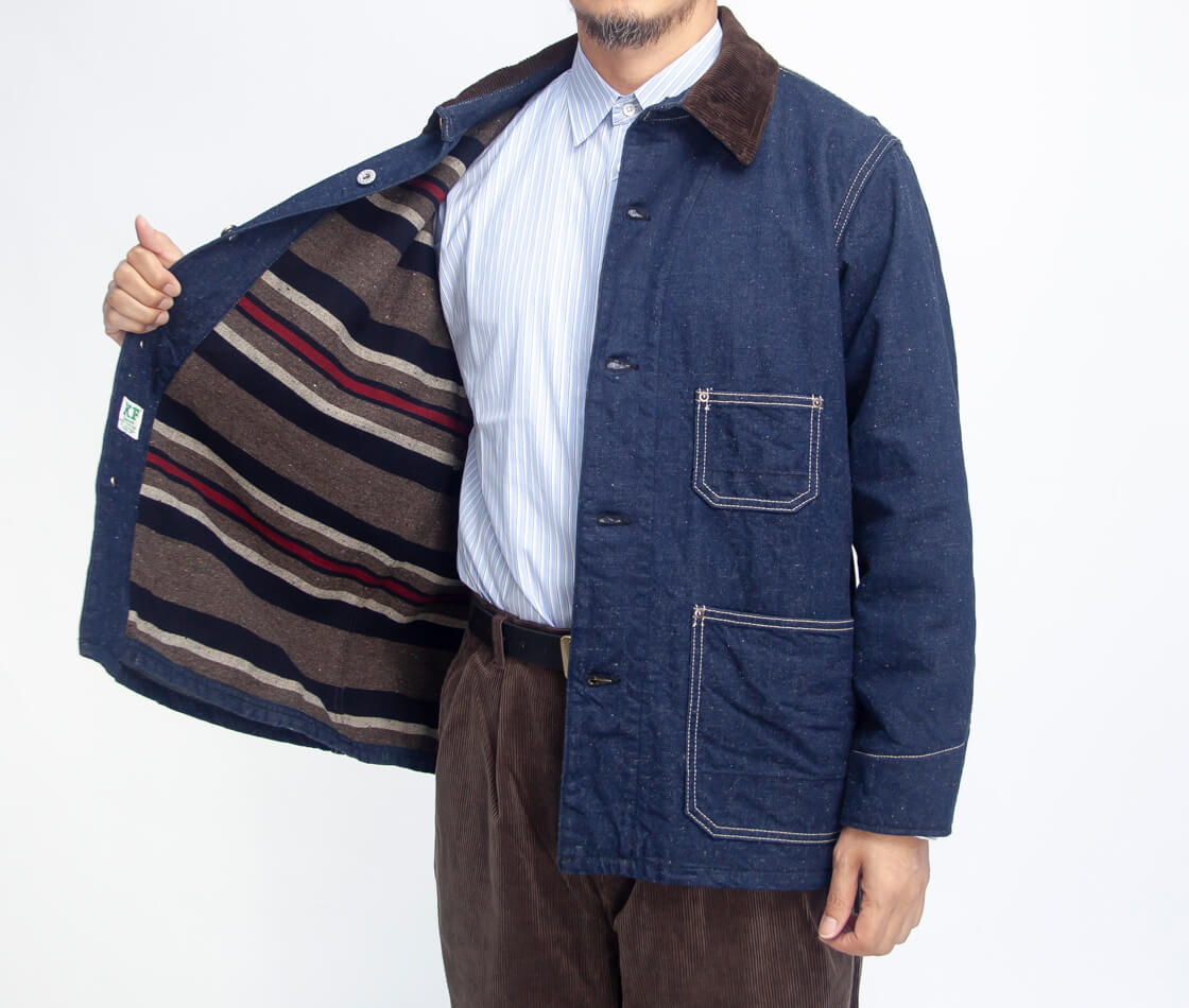 FOB FACTORY FOBファクトリー ブランケットライナー デニムチョア