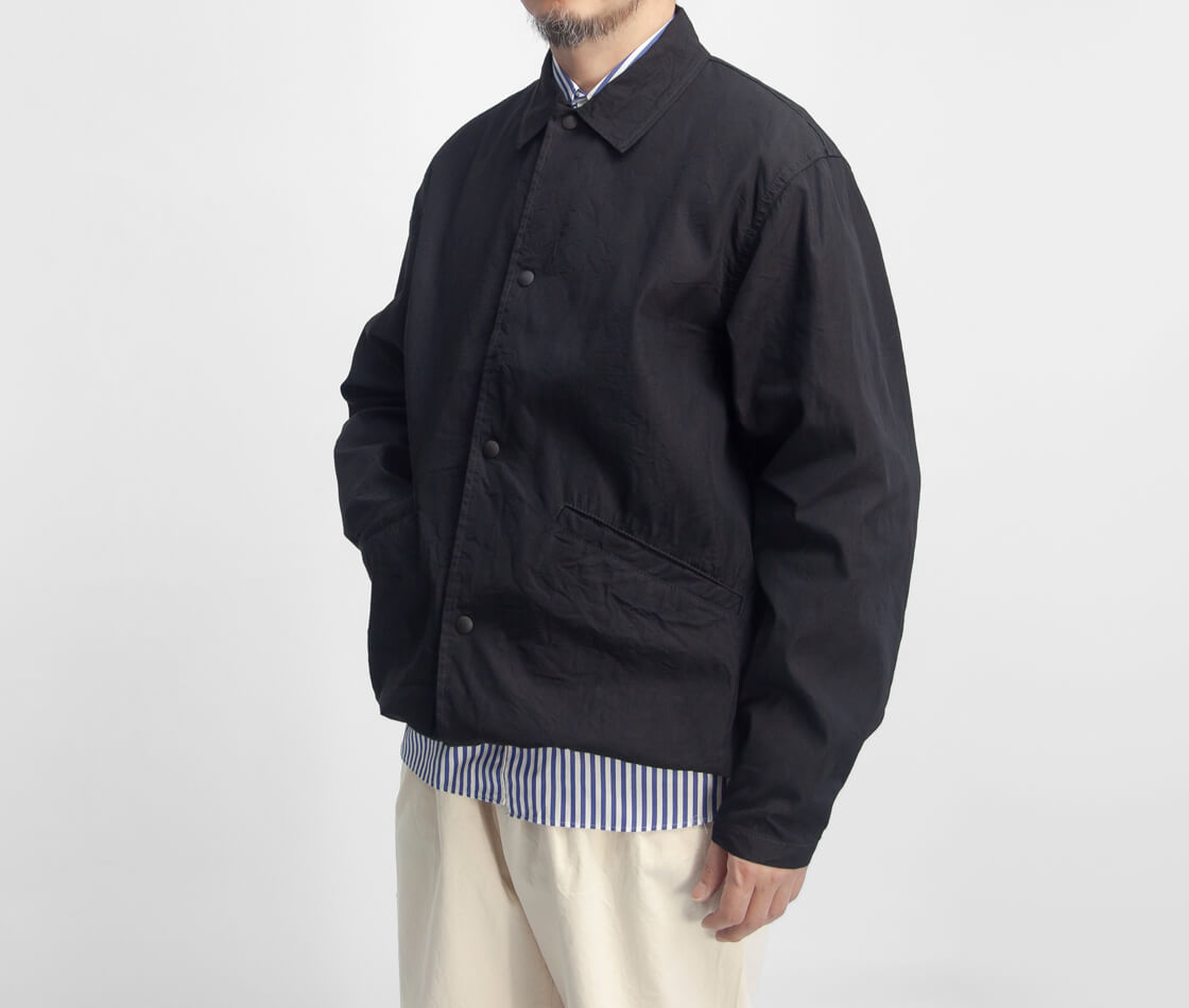 FOB FACTORY FOBファクトリー F2462 インディゴナイロン コーチジャケット セットアップ対応 日本製 メンズ
