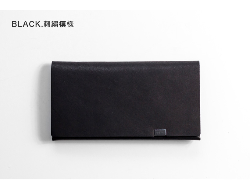 所作 shosa 長財布 ロングウォレット 刺繍模様 本革 レザー 日本