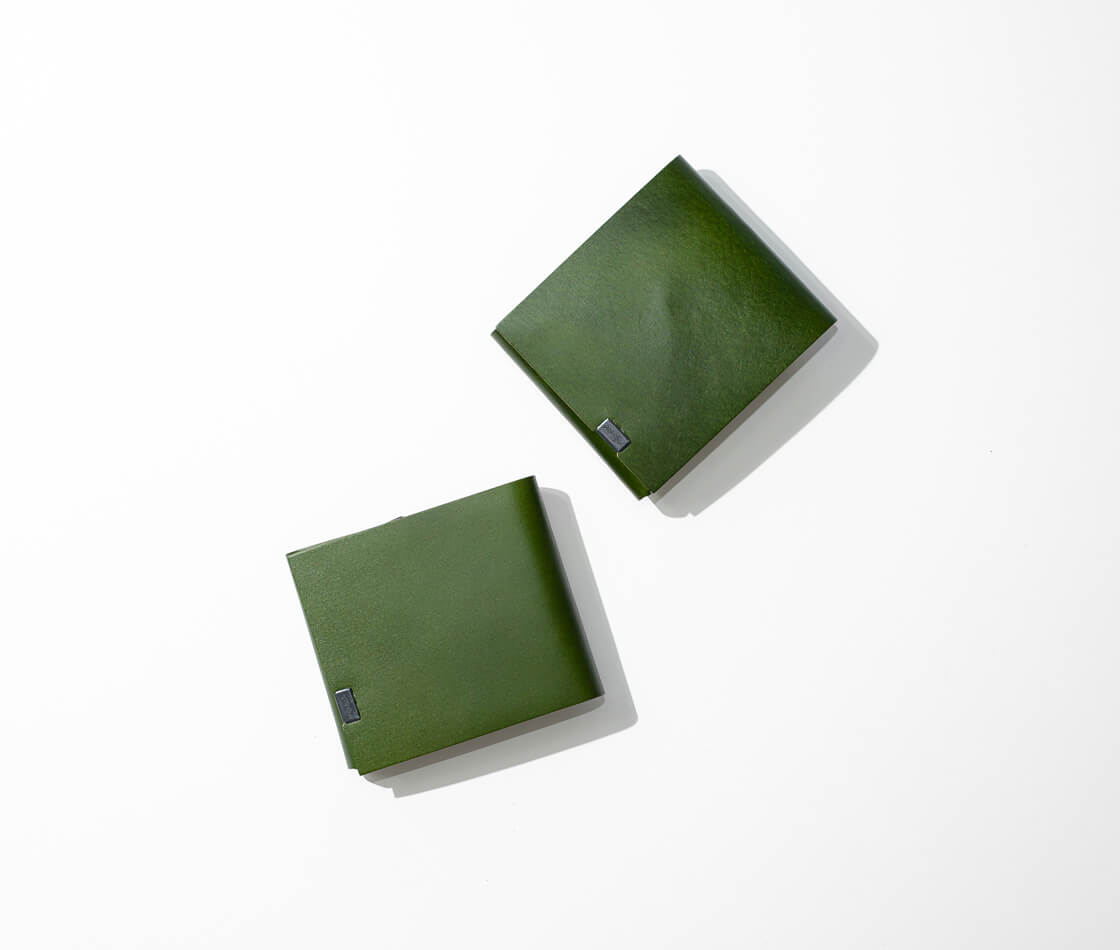 所作 shosa 三つ折り財布 ショートウォレット2.0 抹茶 本革 レザー 日本製 メンズ レディース