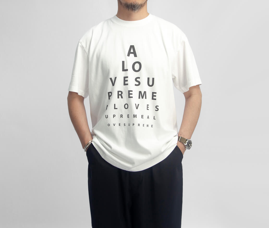 WORN FREE ウォーンフリー ジョン・コルトレーン EYE TEST プリントTシャツ ヴィンテージウォッシュ メンズ