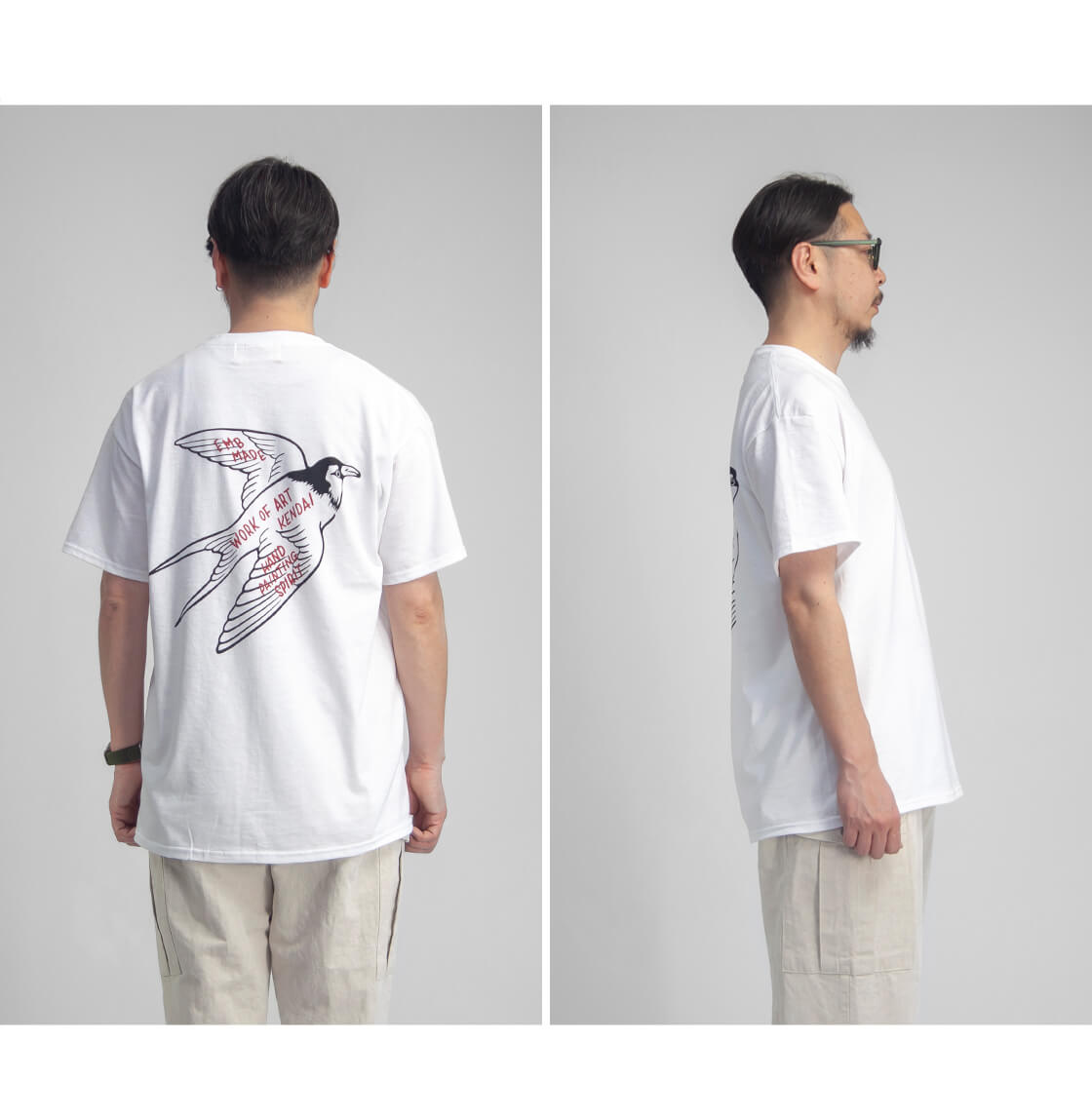 WORK OF ART KENDAI ワークオブアートケンダイ スワロウTシャツ
