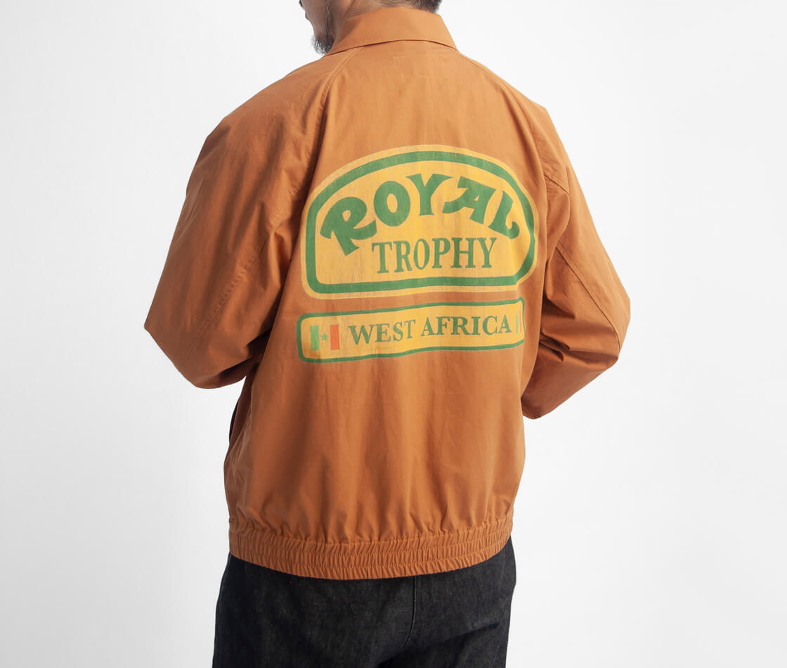 WORK OF ART KENDAI ワークオブアートケンダイ バックプリント＆刺繍 ワッペン ROYAL スイングトップ ブルゾン メンズ