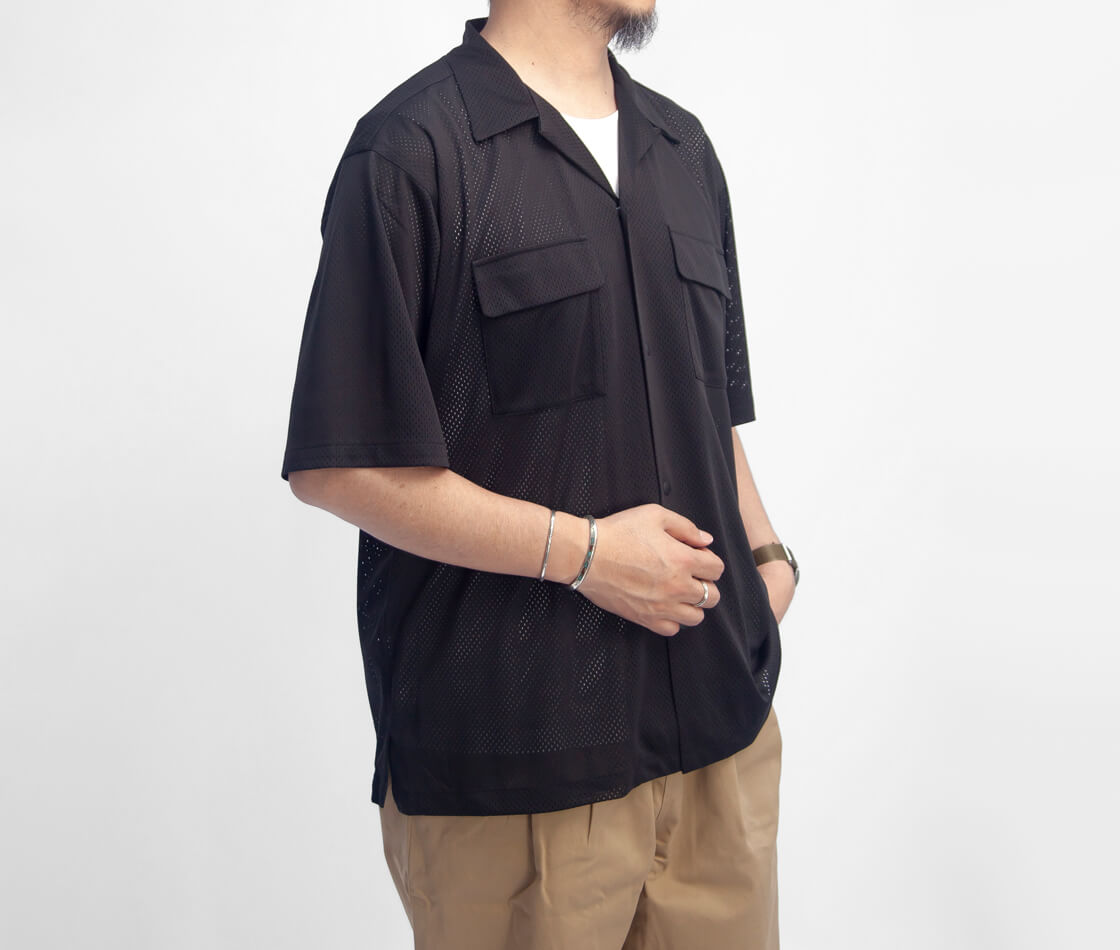 BURLAP OUTFITTER バーラップアウトフィッター メッシュ 半袖キャンプシャツ メンズ