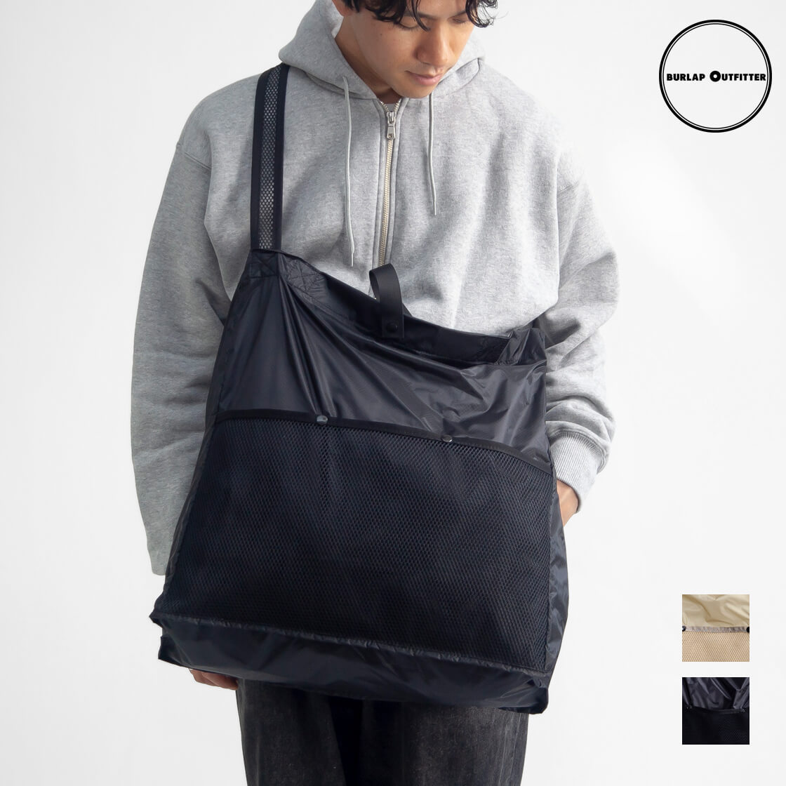 BURLAP OUTFITTER バーラップアウトフィッター コーデュラシリコンナイロン ショルダートートバッグ メンズ レディース