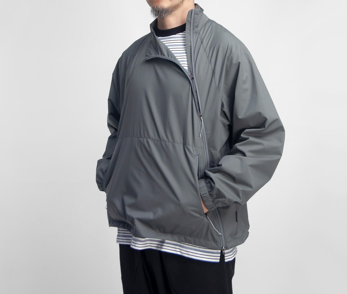 AXESQUIN アクシーズクイン パーテックス ヘリウム バイアスジップ スタンドジャケット セットアップ対応 メンズ