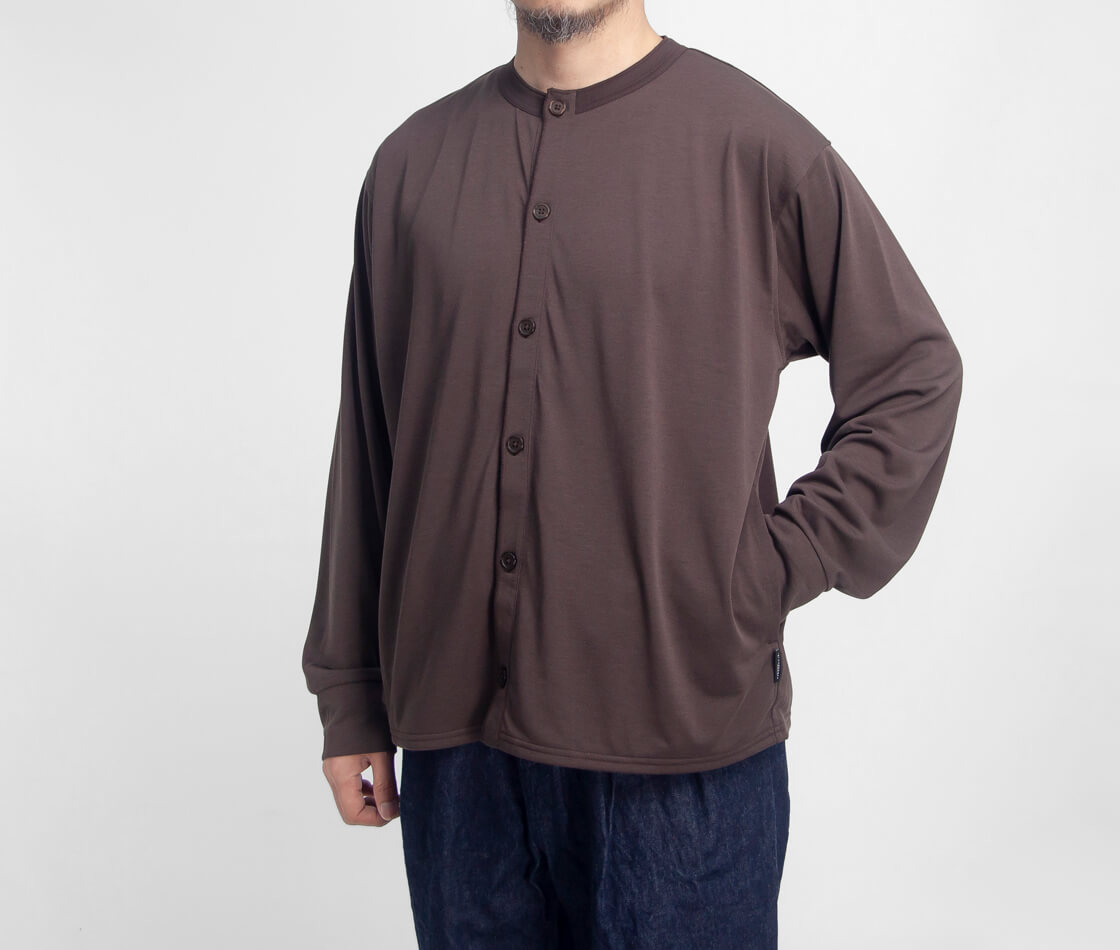 AXESQUIN アクシーズクイン クイックドライ クルーネック カーディガン メンズ