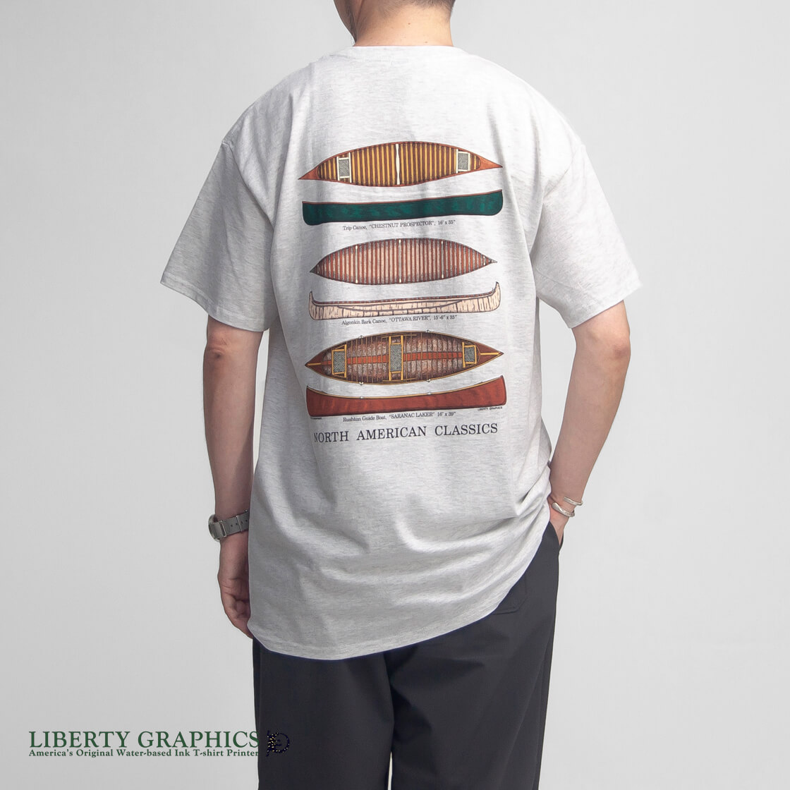 A.G.SPALDING&BROS A.G.スポルディング&ブロス プリントTシャツ 日本製 バックプリント BOXER DANCE GRAPHIC