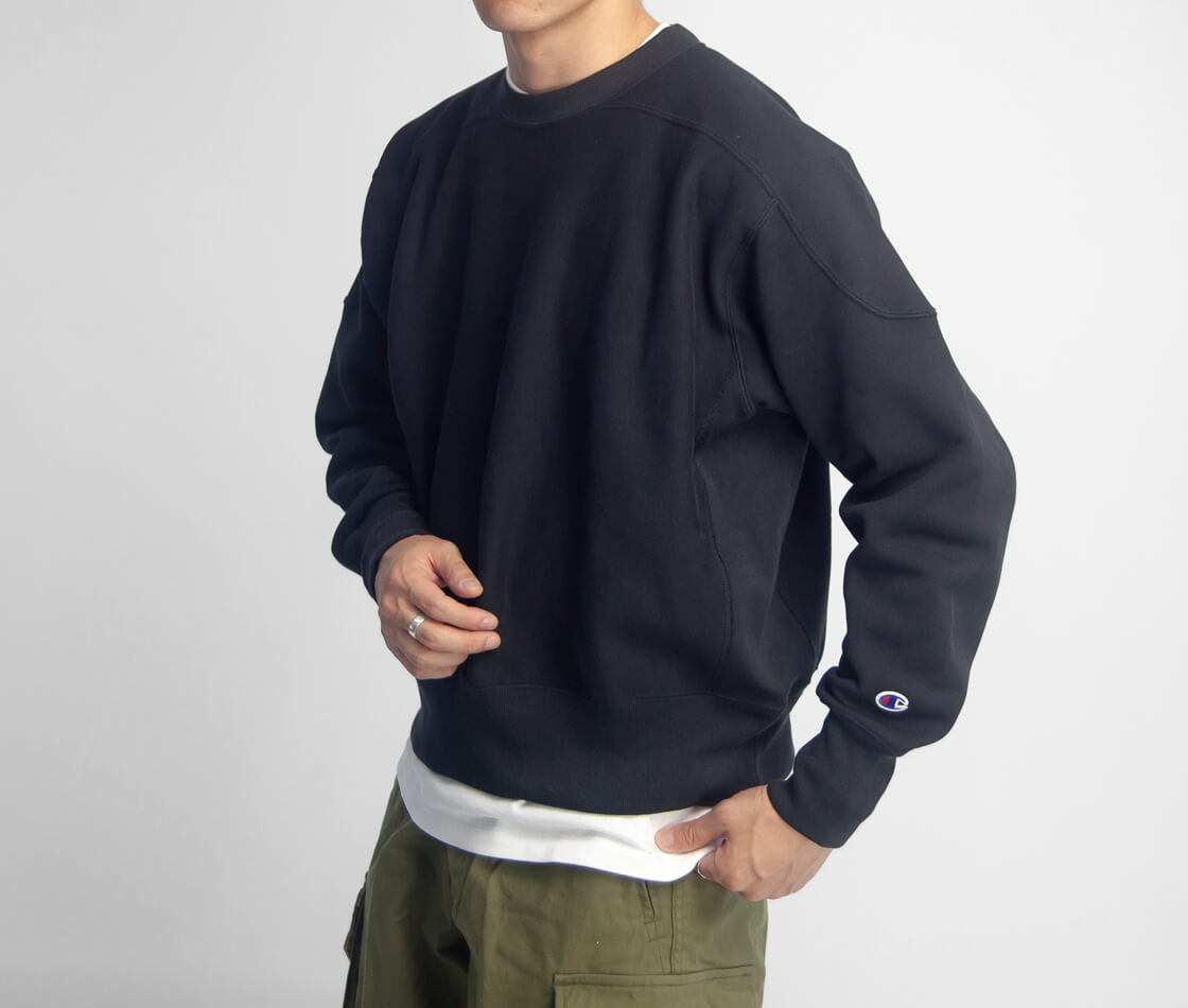 Champion チャンピオン リバースウィーブ フットボールヨーク 裏起毛 スウェットシャツ メンズ