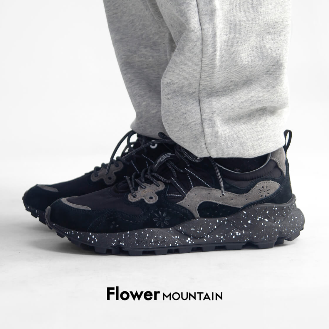Flower MOUNTAIN フラワーマウンテン YAMANO3 ヤマノ3 スニーカー BLACK FM63103 メンズ