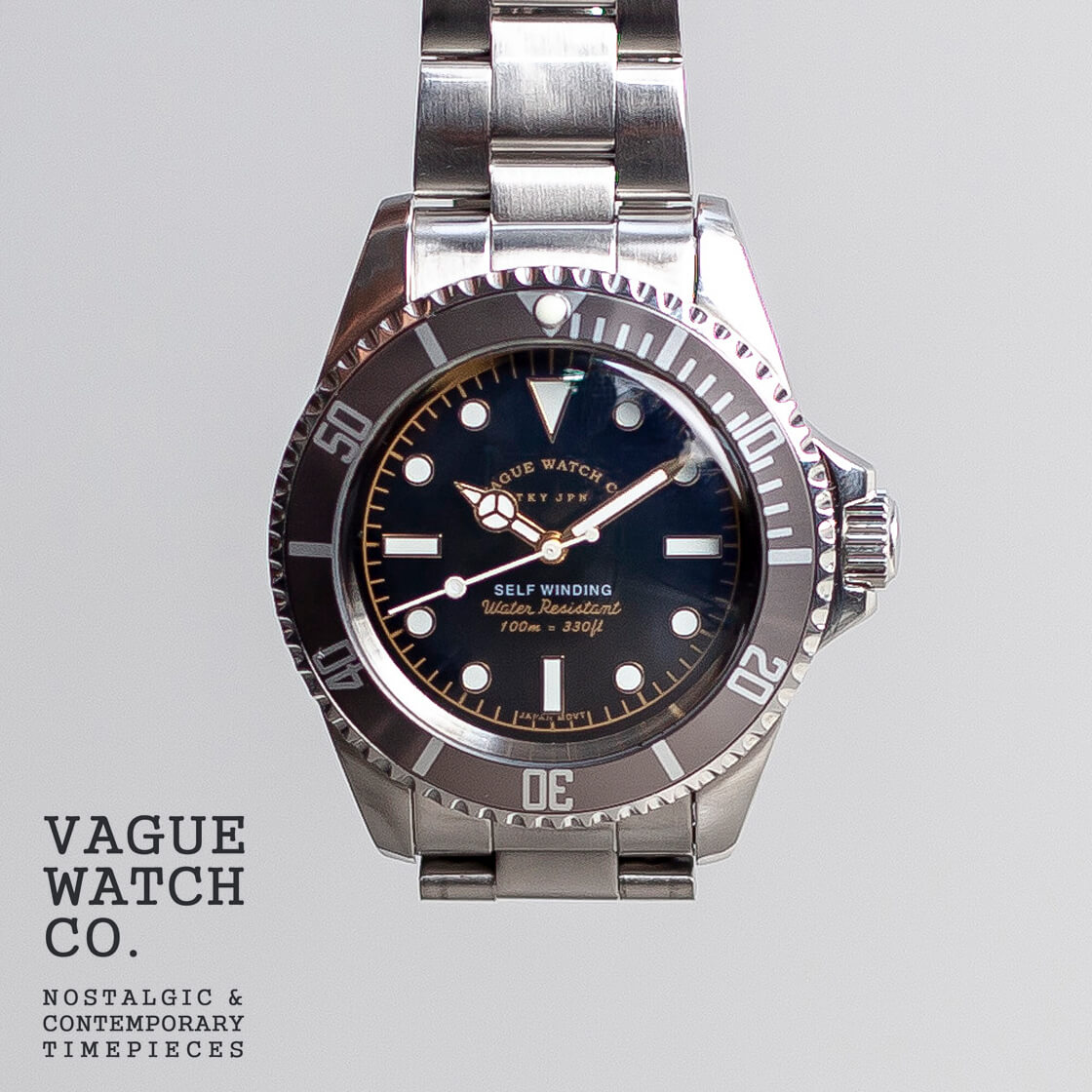 VAGUE WATCH Co. ヴァーグウォッチカンパニー GRY FAD 自動巻き 腕時計 ウォッチ 防水 アンティーク