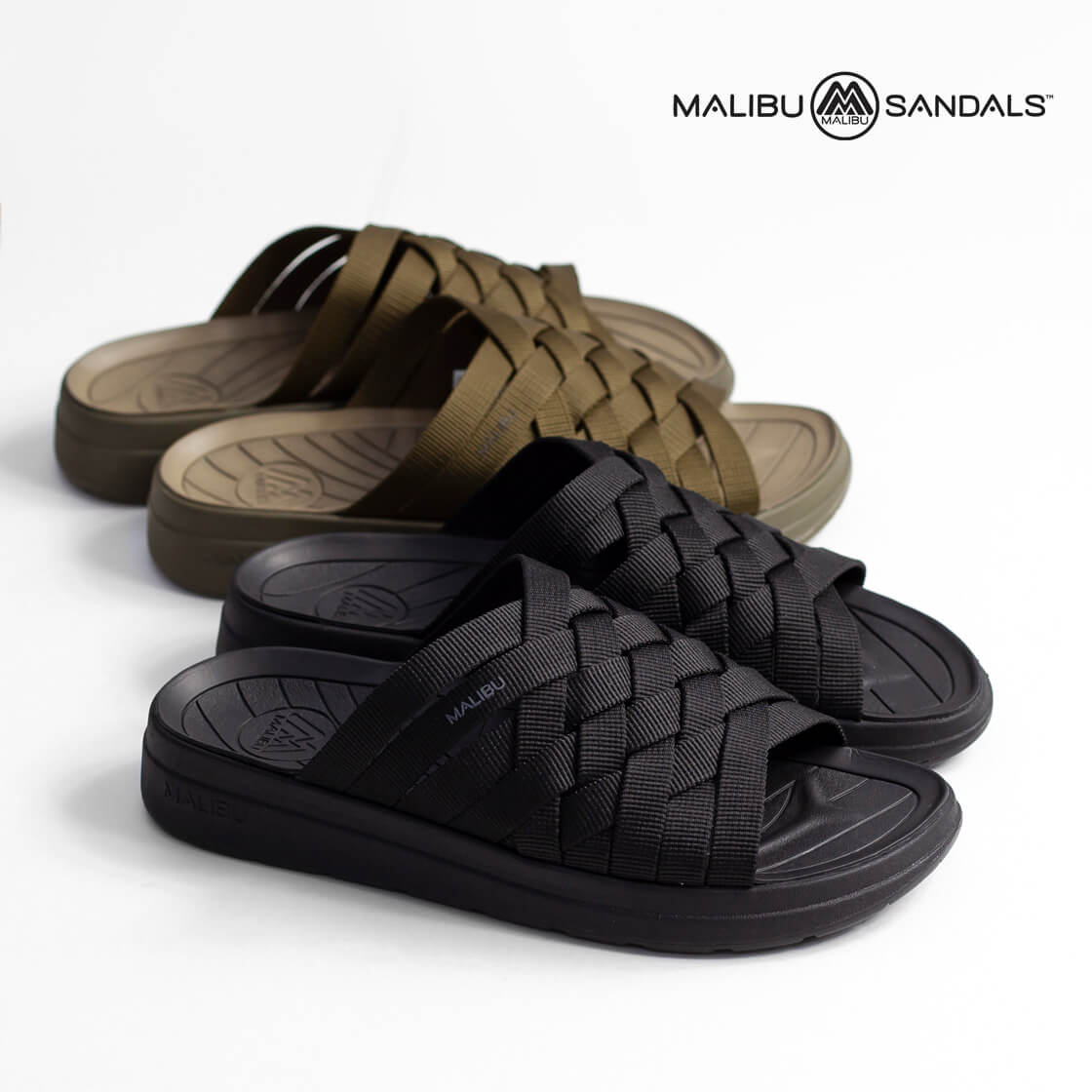 MALIBU SANDALS マリブサンダルズ ZUMA ポリエステル メッシュスライドサンダル メンズ 