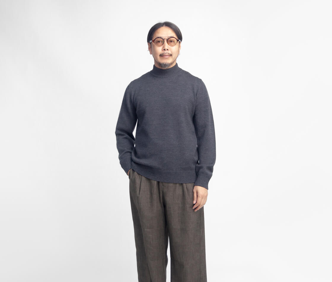 MOON CASTLE 7G モックネック　MC40 エクストラファインメリノ MOON CASTLE 7G モックネック MC40 エクストラファインメリノ - メルカリ