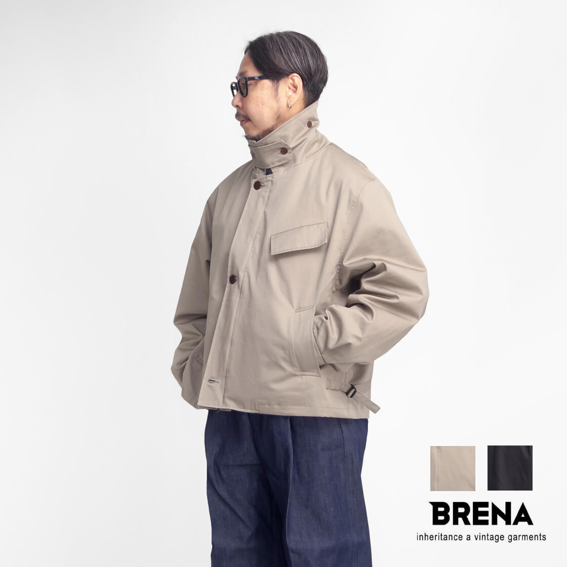BRENA ブレナ DRIVERS 高密度ツイル ドライバーズジャケット 日本製 メンズ