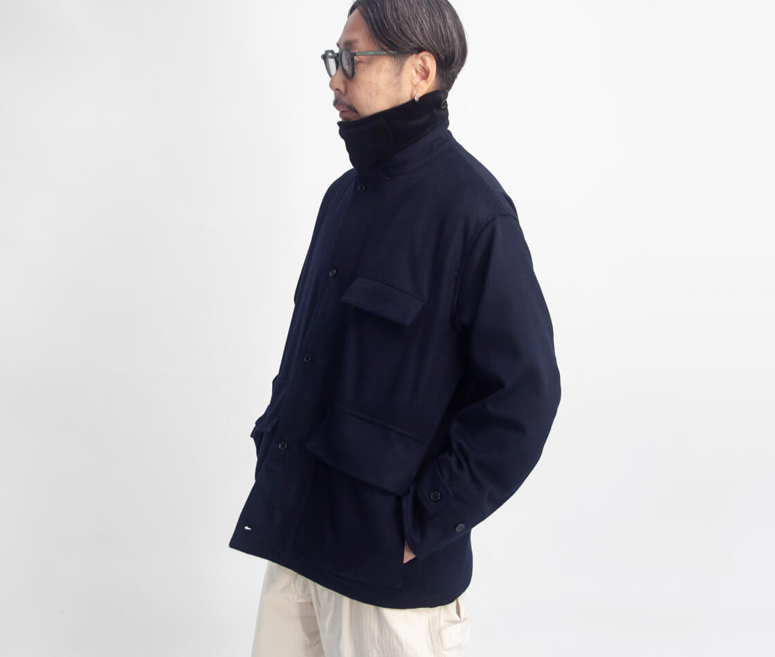 BRENA ブレナ GARDI ウールカシミヤフラノ ハンティングジャケット